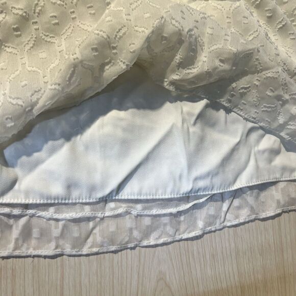 White House Black Market Swiss Dot Drop Waist Smocked Dress Countrycore Coquette - Picture 10 of 14